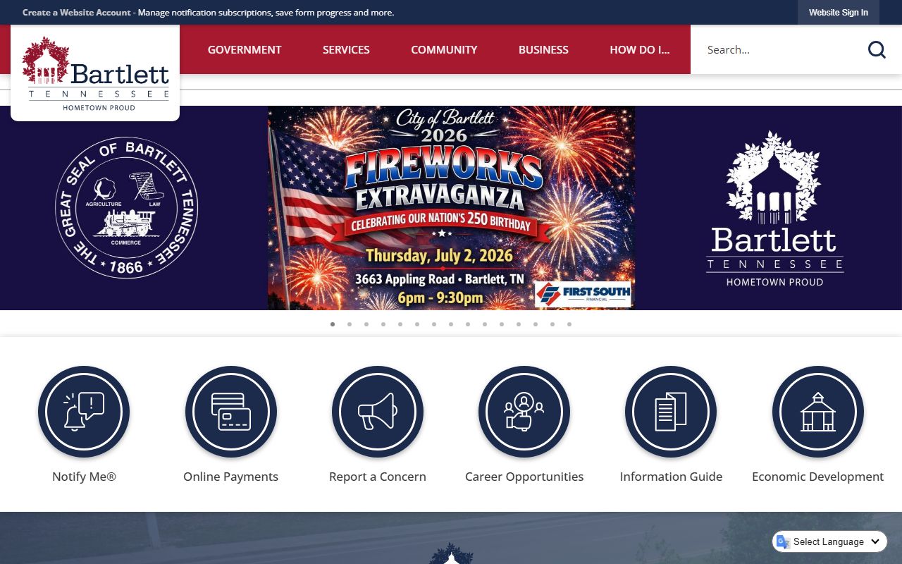 Bartlett public records city portal