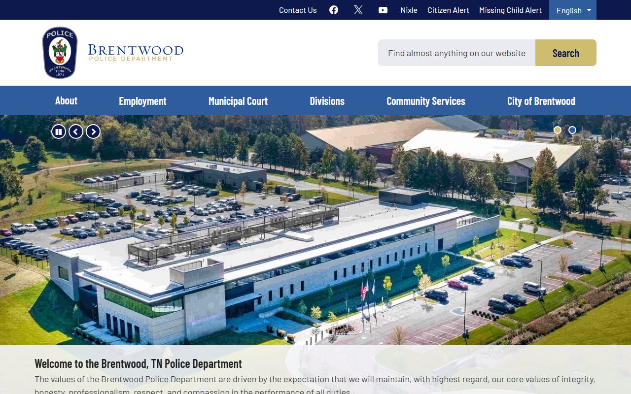 Brentwood public records police department page