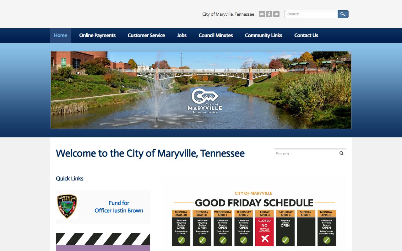 Maryville public records city government portal
