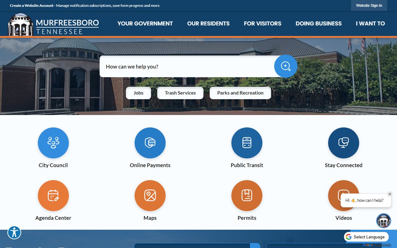 Murfreesboro public records city portal
