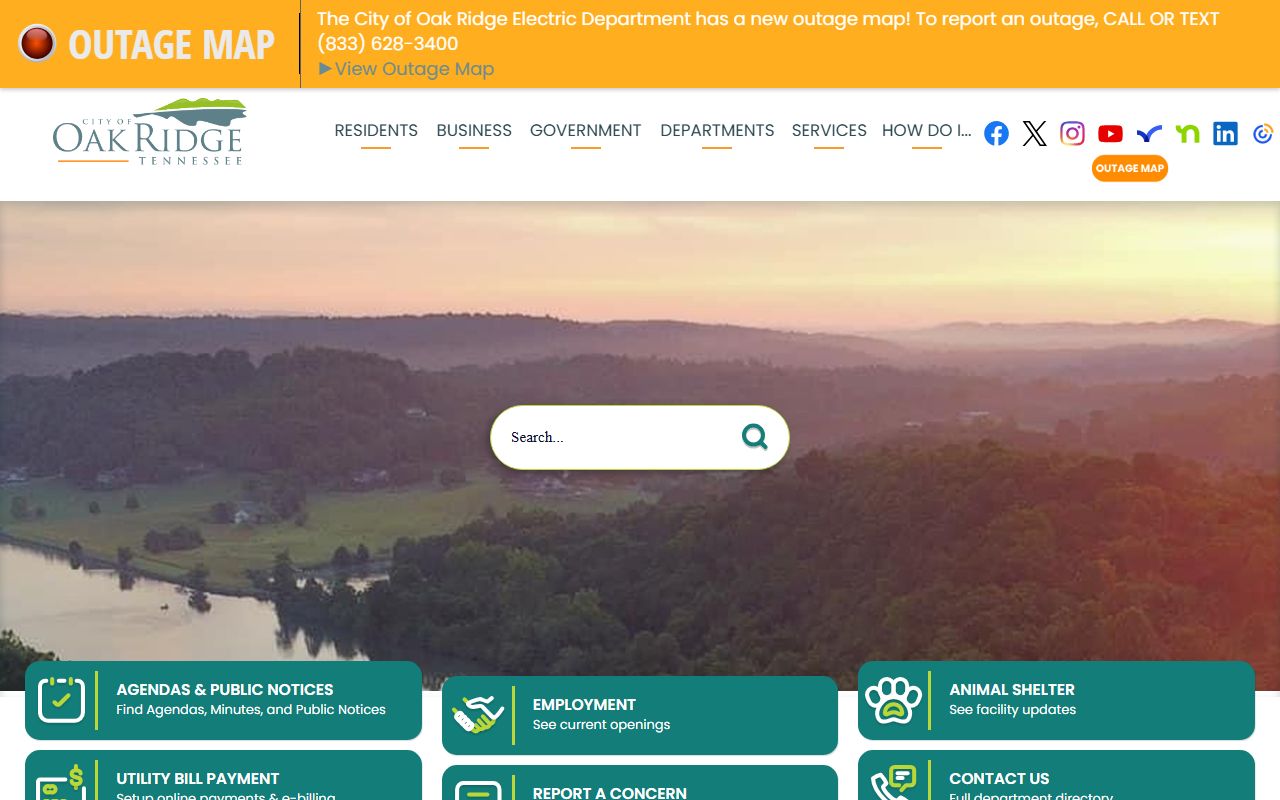 Oak Ridge public records city portal