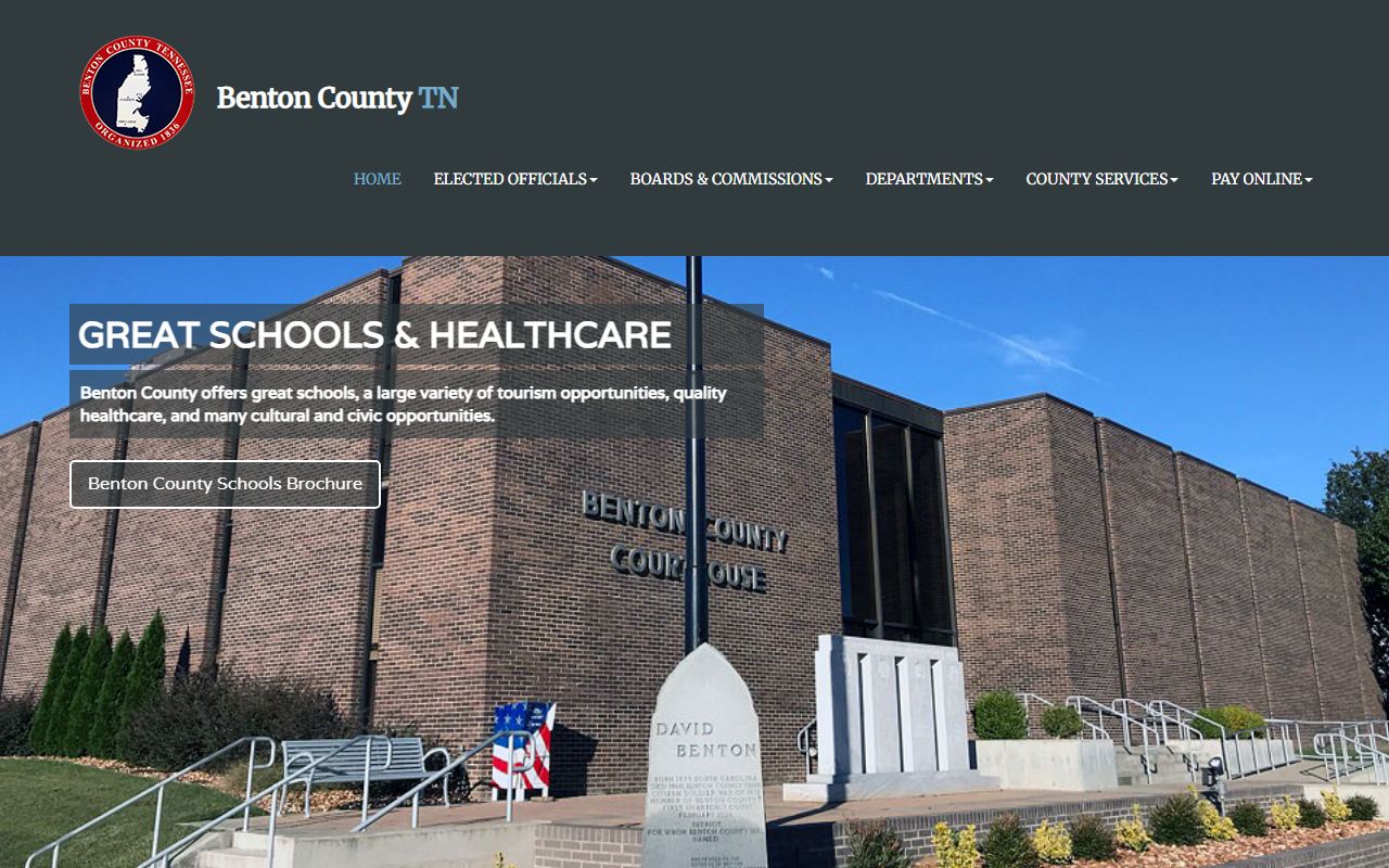 Benton County public records county government portal