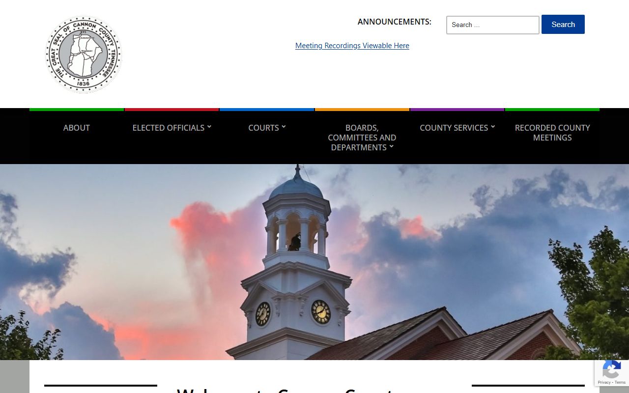 Cannon County public records county government portal