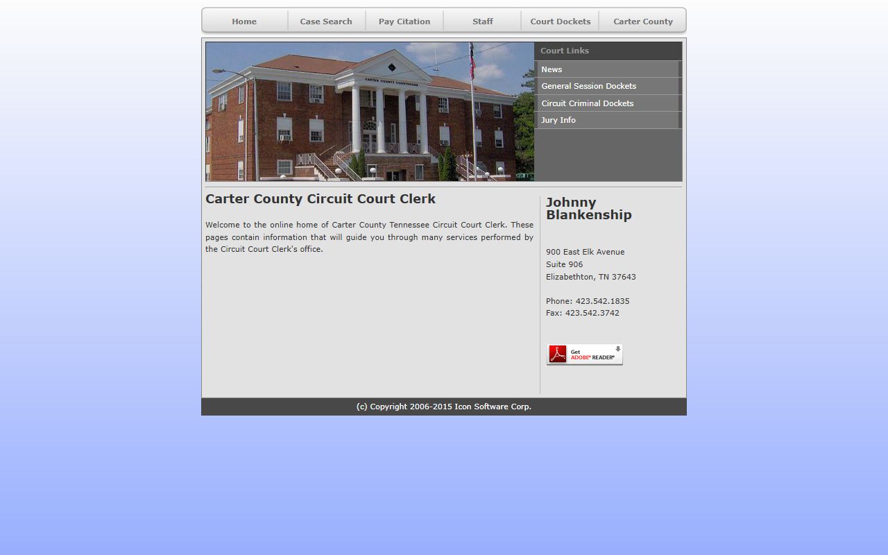 Carter County public records circuit court clerk page