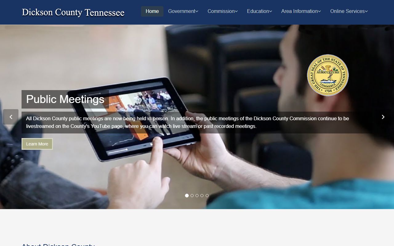 Dickson County public records county government portal