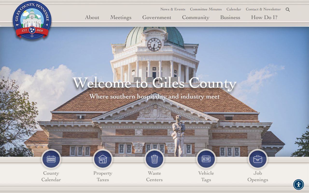 Giles County public records county government portal