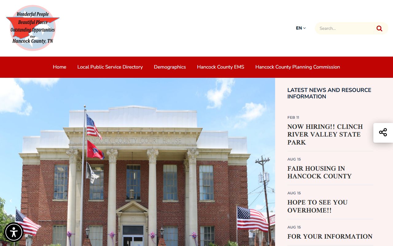 Hancock County public records county government portal