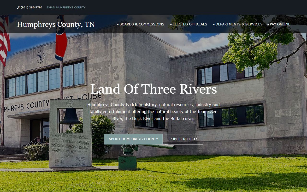 Humphreys County public records county government portal