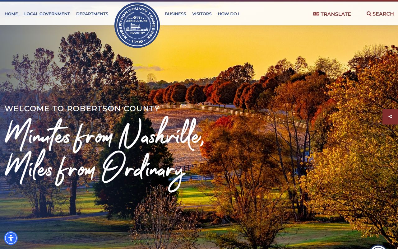 Robertson County public records county government portal