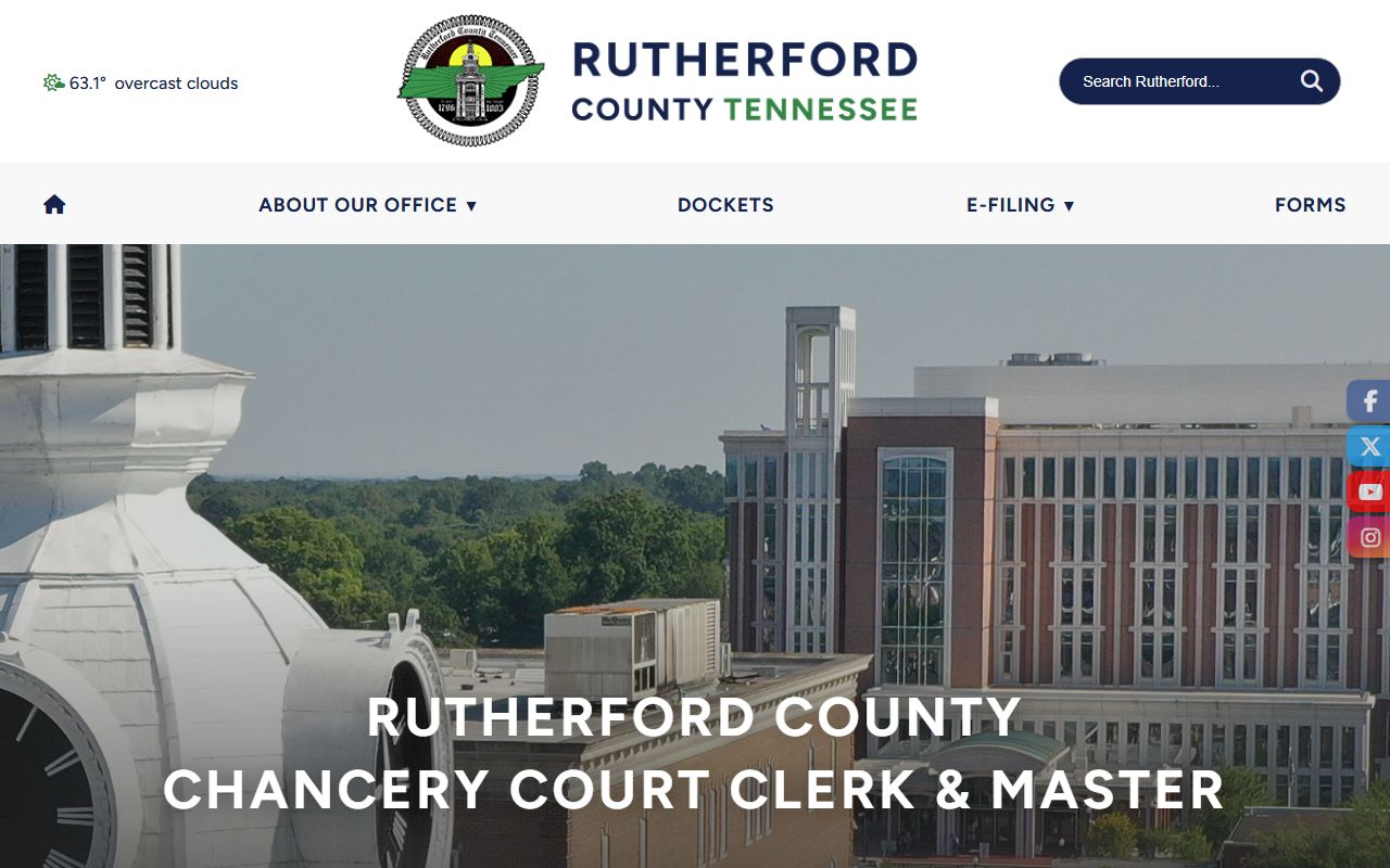 Rutherford County public records chancery court office