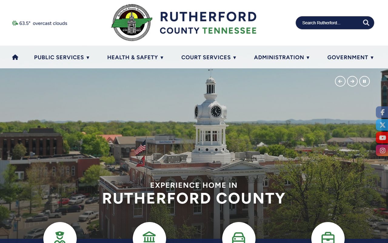 Rutherford County public records county government portal