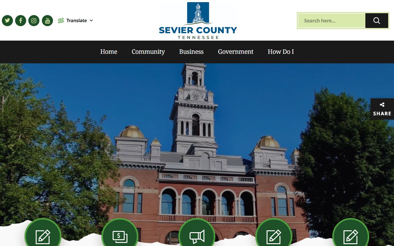 Sevier County public records county government portal