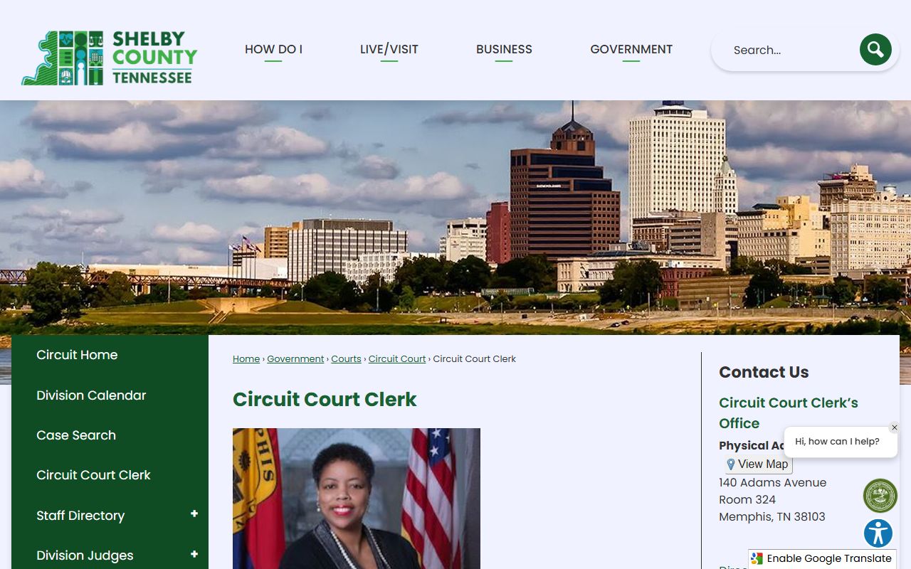 Shelby County public records circuit court clerk office